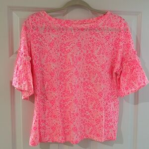Lilly Pulitzer  Pink Shandy Invest A Gator top